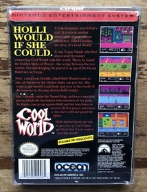 Nintendo Entertainment System NES Cool World Complete CIB Box RARE HTF MINTY