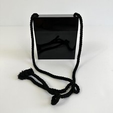 Vintage Unique Genie Japan Black Lacquerware Evening Purse/Bag /cb
