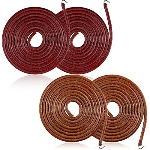 4 Pieces Treadle Sewing Machine Belt 72 X 3/16 Inch Sewing Machine Leather 