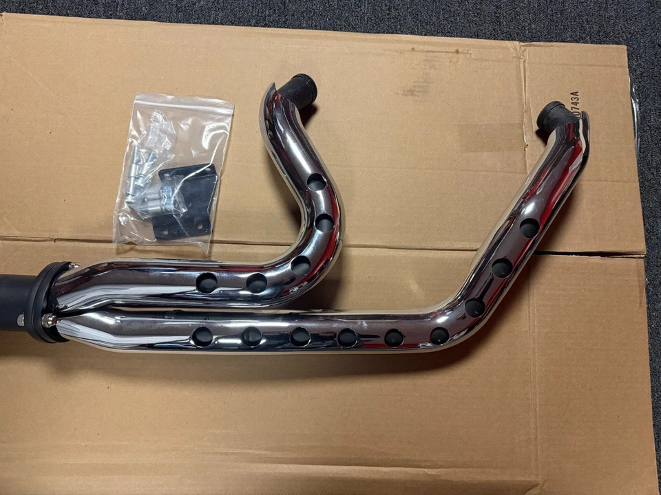 COVINGTONS CUSTOMS HOLESHOT 2 INTO 1 DESTROYER HARLEY TOURING EXHAUST 95-2016 - Image 2 of 4