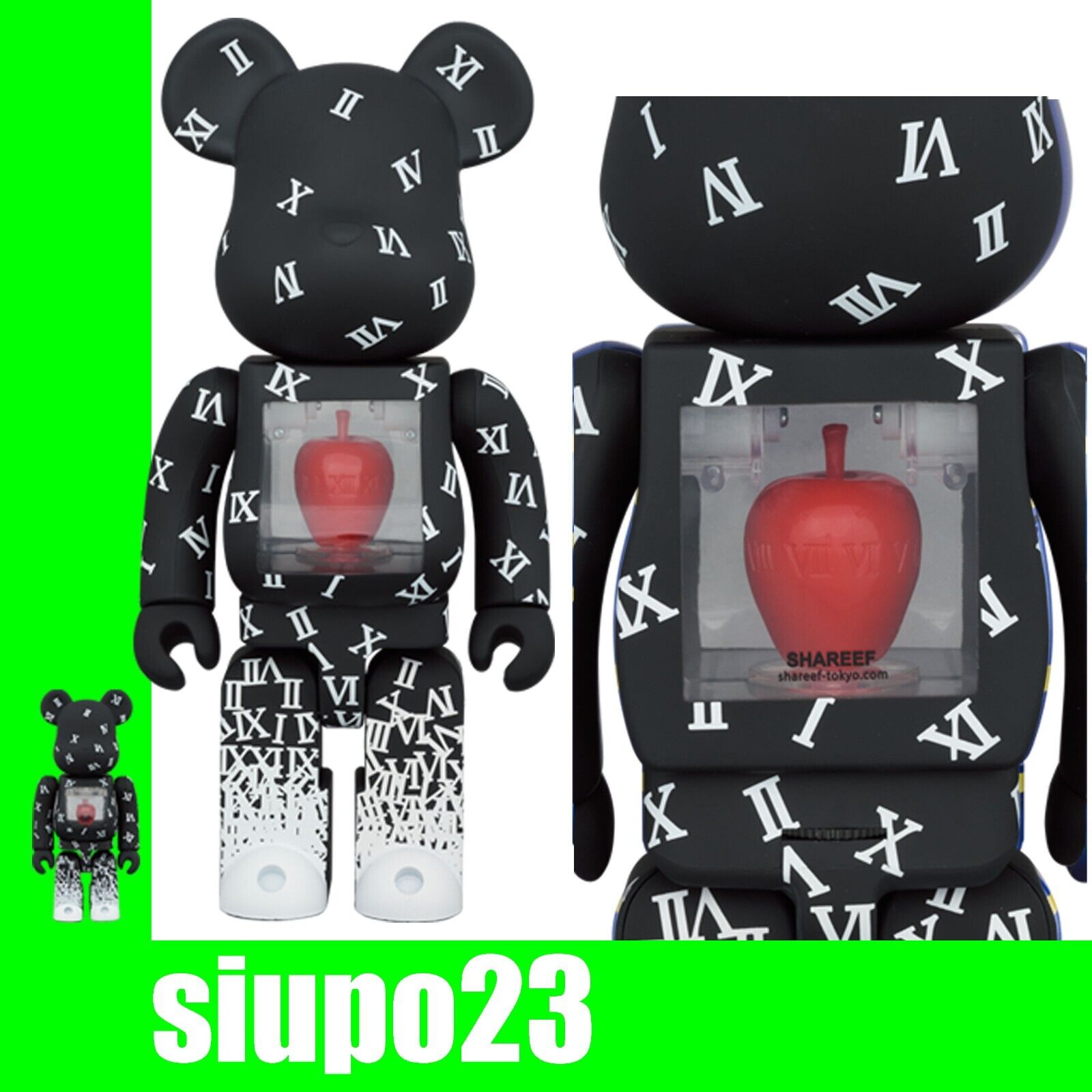 Medicom 400% + 100% Bearbrick ~ SHAREEF 4 Be@rbrick | eBay