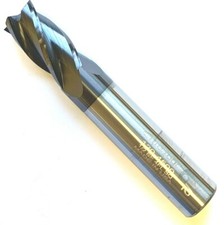 1/2" 4 FLUTE SINGLE END ALTIN COATED CARBIDE END MILL - HTC 130-4500 USA