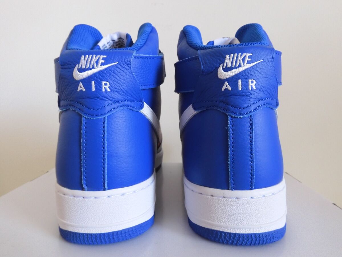 NIKE AIR FORCE 1 HIGH NIKE BY YOU ID BLUE-RED-WHITE SZ 12.5 NIKE AIR FORCE 1 HIGH NIKE BY YOU ID BLUE-RED-WHITE SZ 12.5