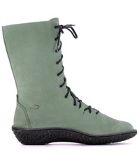 LOINTS OF HOLLAND 37820 vert jade – boots femme éco cuir nubuck souple T37 vegan