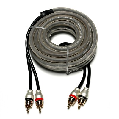 Lord of Bass Car Audio 2 Channel Interconnect RCA Cable 6 Ft OFC High Quality