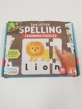 Chuckle & Roar Spelling Learning Puzzles Early Learning 20 puzzles Torn Box 3E