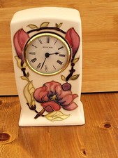 Moorcroft  Clock  Very unusual Moorcroft pattern Rare&nbsp;