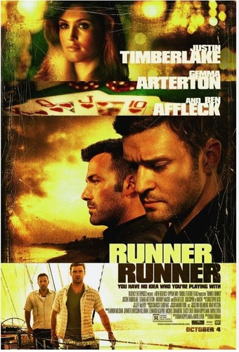 Runner Runner D/S Original movie poster (c) 27x40 Ben Affleck Justin Timberlake