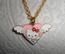 HELLO KITTY HEART WITH WINGS NECKLACE