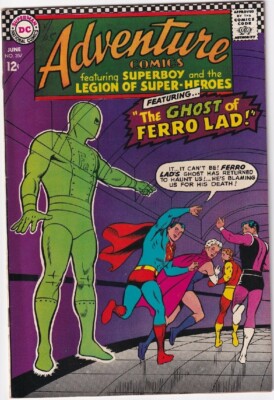 ADVENTURE COMICS #357 (1967) FN+ 6.5  ''THE GHOST OF FERRO LAD!''