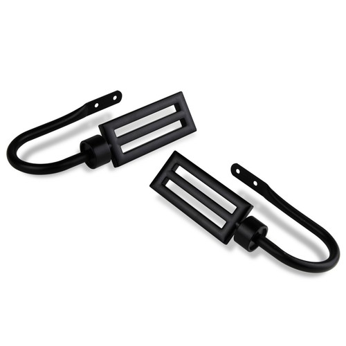 Cobalt Curtain Holdback Drapery Tieback Hooks (Set of 2) - 3 colors - Picture 2 of 5