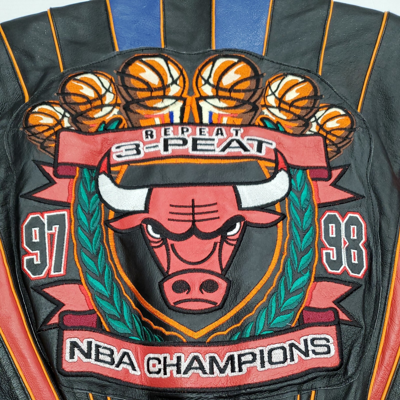 3-Peat Jeff Hamilton Leather Jacket 