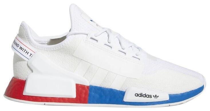 adidas NMD_R1 V2 White Lush Red Blue for Sale | Authenticity