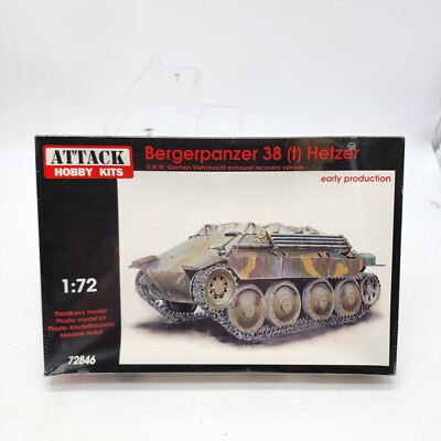 RARE Attack Hobby 1:72 Bergerpanzer 38 (t) Hetzer Early Production Tank #72846