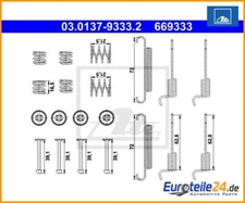 Accessory set, parking brake shoes ATE 03.0137-9333.2