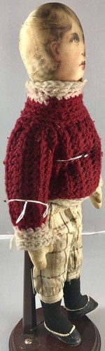 "Muñeca niño americano antigua de 15" de tela americana temprana! ¡Raro! Adorable! 18022 - Imagen 6 de 9