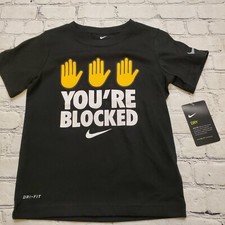 New Nike Boys Dri-FIT Graphic Print Short Sleeves Shirt Sz 6