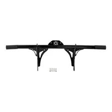 Front Black Crash Bar Protector For Harley Davidson Dyna W/ Mid Control 06-17