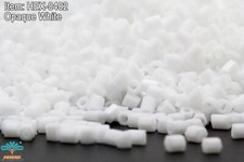 Miyuki Hexagon 2 Cut 11/0 Opaque White Hex-0402