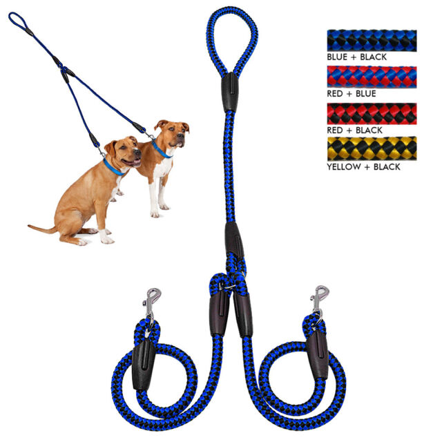 Double Dog Leash for Two Dogs 