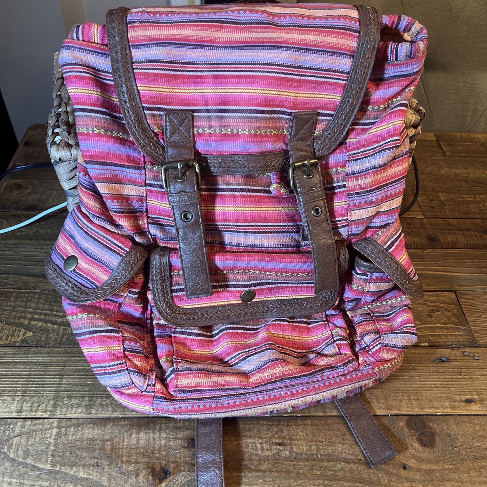 Olsenboye Backpack knapsack Multicolor Tapestry S… - image 2