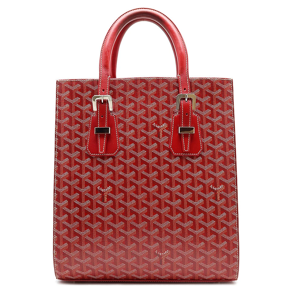 Shop GOYARD Monogram Unisex Calfskin Canvas A4 Leather Logo Totes