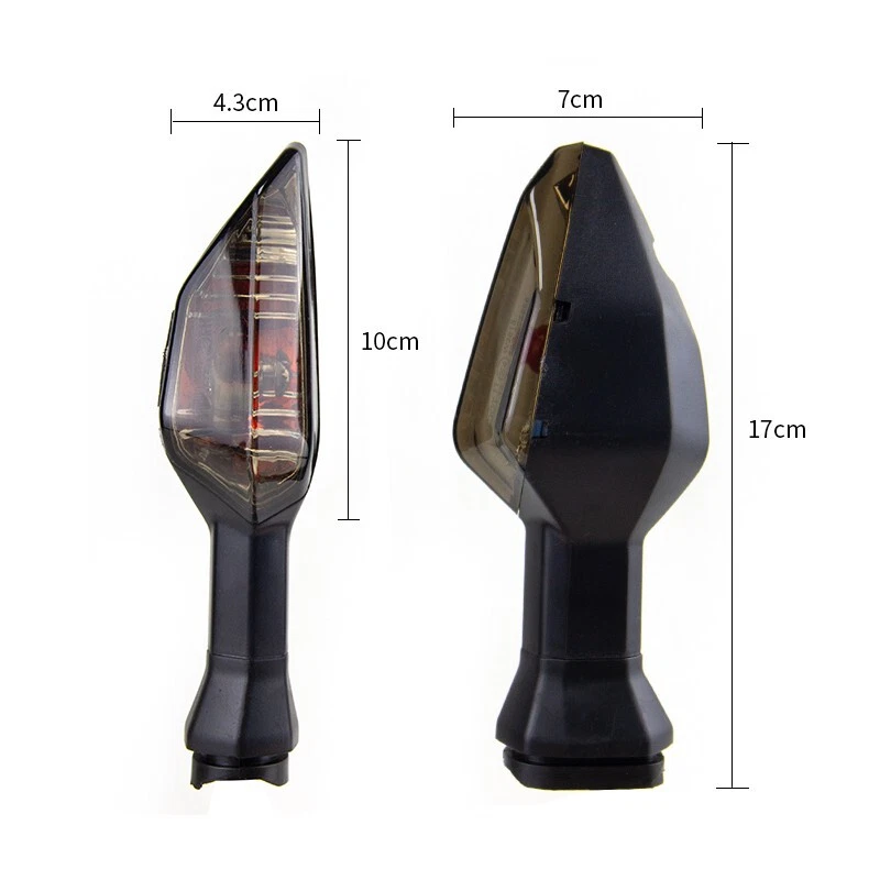 Luces intermitentes delanteras/traseras para KAWASAKI NINJA 250 300 400 650 Z650 Z900 Z1000 Foto 2 de 4