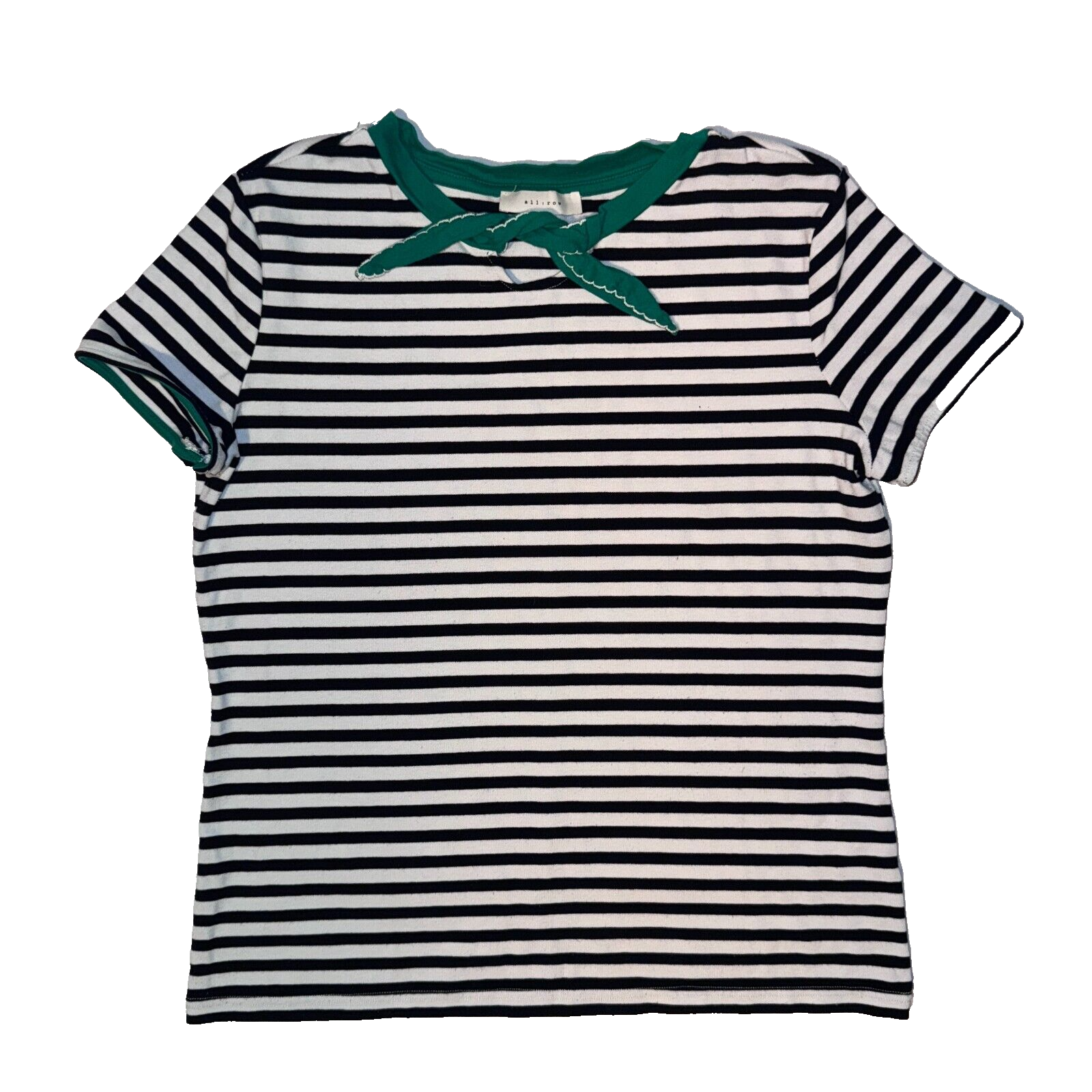 FILA Maglietta Venezia All: Riga Maniche Corta Righe Fiocco Verde S