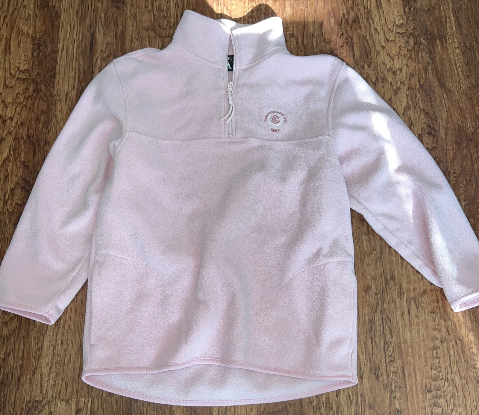 Antigua Girls Size Large Yahnundasis Utica, NY Golf Course Logo Pink 1/