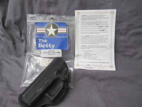 The BETTY Inside the Waistband IWB Holster GLock 26/27 RH Kydex w/ Metal Clip