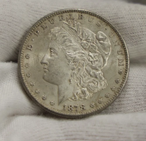 1878 S US Morgan Silver Dollar $1 AU