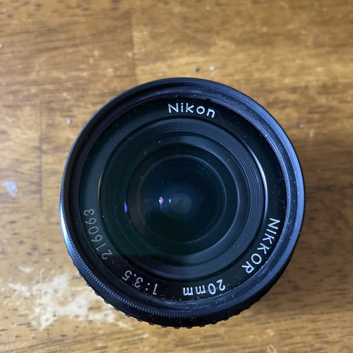 Nikon 20mm 1:3.5 Nikkor AI Wide Angle Lens