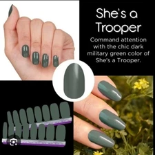 Color Street Nail Polish Strips, She's A Trooper, CHRISTMAS/HOLIDAY, NIB, READ!