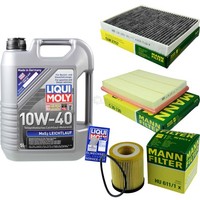 Inspektionskit Filter Liqui Moly ÖL 5L 10W-40 FüR Opel Zafira A F75_ 1.8 16V