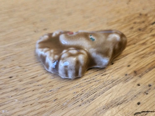 Broche prendedor cara dama cerámica estilo ELZAC raro de colección esmaltado pintado a mano víctimas de - Imagen 4 de 5