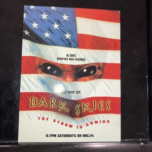 Dark Skies NBC TV Series UFO Alien Invasion Vintage 1996 Postcard Labor day