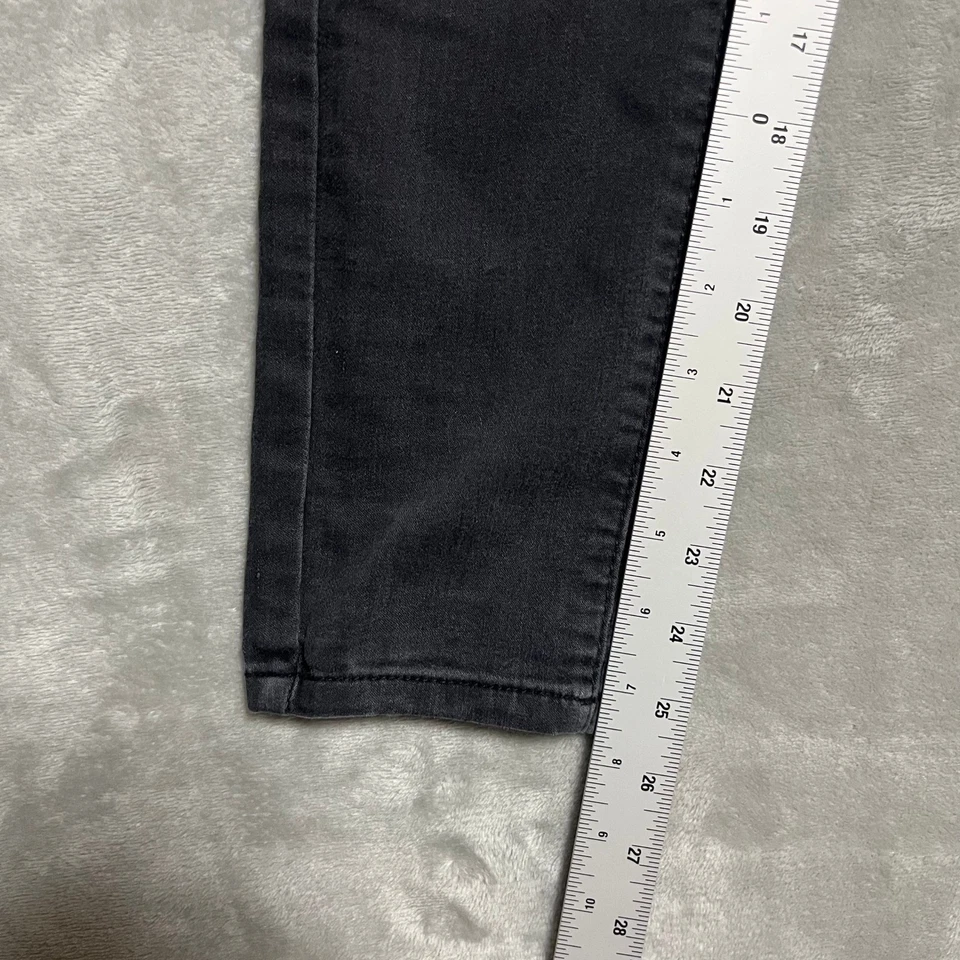 Pantalones de mezclilla Celebrity Pink para niñas negros lavados talla 12 calce ajustado cómodos elásticos Foto 3 de 4