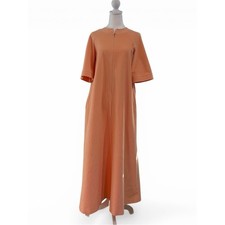 Vanity Fair Fleece Housecoat Zip Front Peach Coral Cozy Vintage P Small