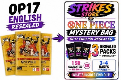 One Piece TCG OP-17 Resealed Mystery Bundle Englisch Pre-Release Garantiert SR