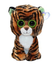 Ty Beanie Boos - Stripes the Tiger, Medium (9"), Solid Eyes, MWMT Stuffed Animal