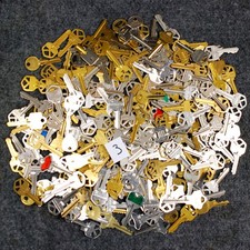 Lot 3 of Misc Cut Keys 4 Pounds LBS for Arts Crafts Steampunk Projects Hobby
