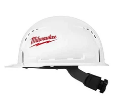 Milwaukee Bolt Ratchet Type 1 Class C Front Brim Hard Hat White Vented - 1 pc