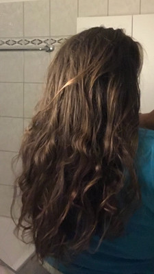 Echthaar Schnitthaar Dunkelblond Haselnuss Hellbraun Lang Natur mit Spitzen lang