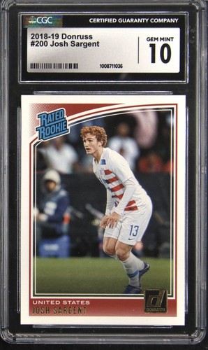 2018-19 DONRUSS JOSH SARGENT CGC 10