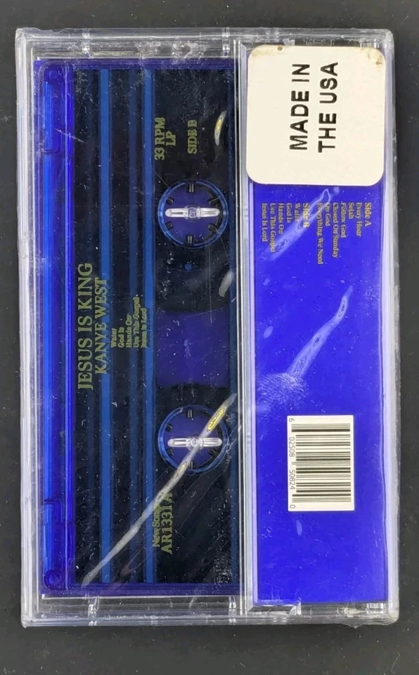 Kanye West- Jesus is King Cassette *Sealed* Rap Gospel Tape 2020 Ltd Edition  - Image 2 of 2