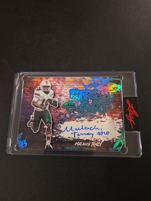 2026 Leaf Art of Sport Malachi Toney Street Art Auto 4/7 Miami Hurricanes 