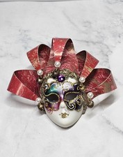 Handcrafted Venetian Jester Mask Multicolor