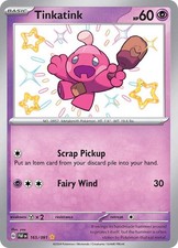 Tinkatink 165/091 Shiny Rare Holo NM Pokemon SV: Paldean Fates on eBay