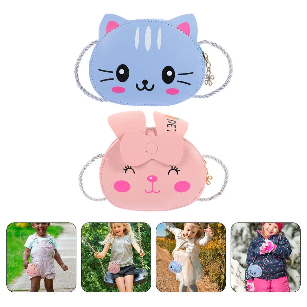 BOYY Borsa a tracolla singola cartone animato 2 pezzi portamonete ragazza carina borsa a tracolla