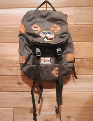 Lowes Antique Daypack Backpack Leather Tie Offs Good Patina Very Good Condition